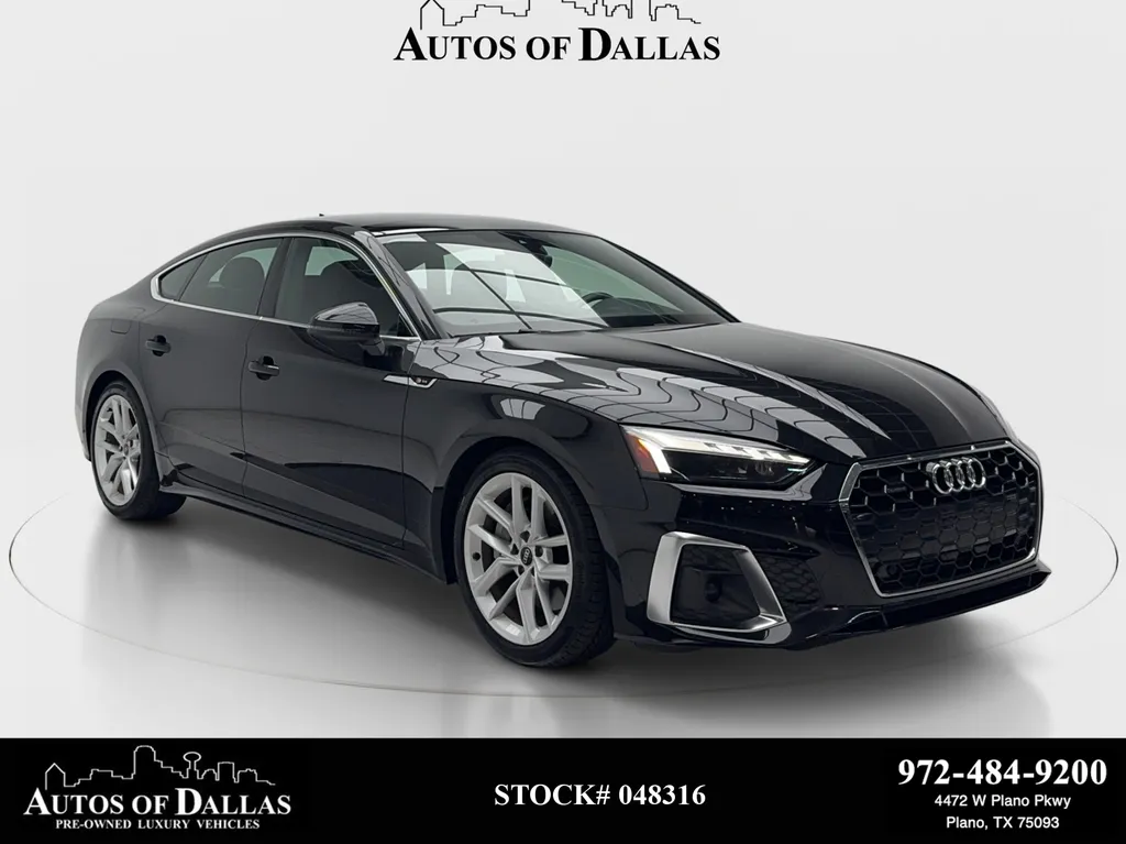 Black 2023 Audi A5 Sportback 45 S line Premium for sale in Plano, TX