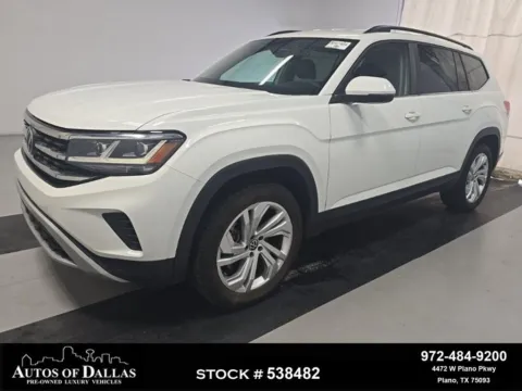 White 2023 Volkswagen Atlas 3.6L V6 SE w/Technology for sale in Plano, TX