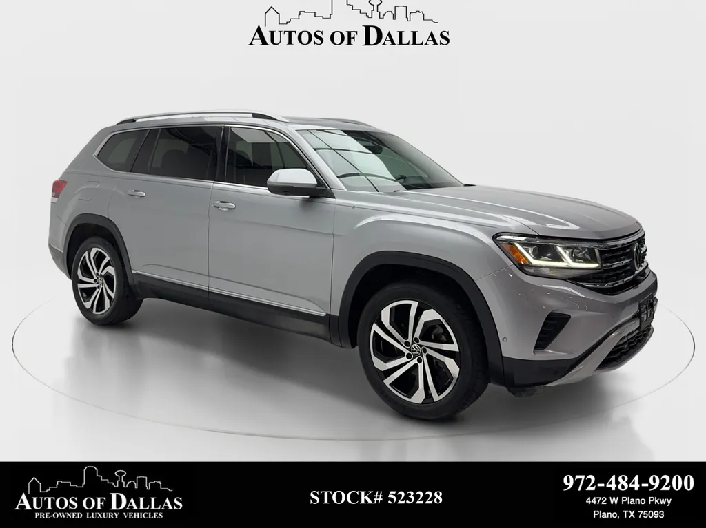 Silver 2021 Volkswagen Atlas 2.0T SEL Premium for sale in Plano, TX