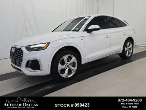 White 2023 Audi Q5 Sportback 45 S line Premium for sale in Plano, TX
