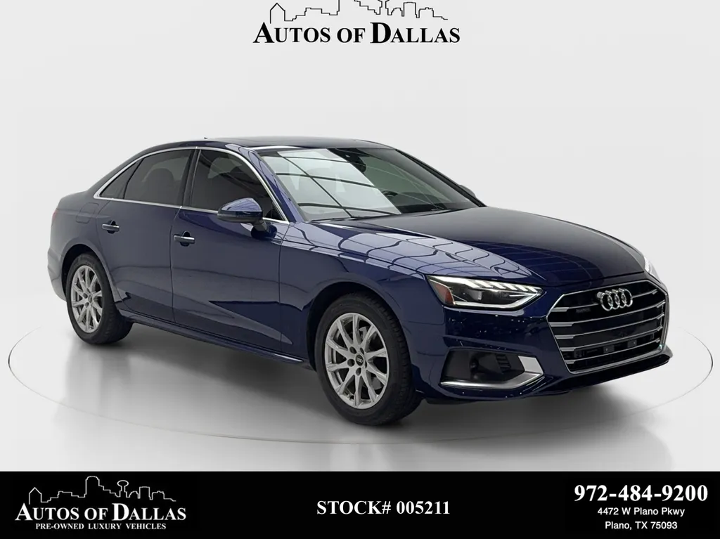 Blue 2023 Audi A4 40 Premium for sale in Plano, TX
