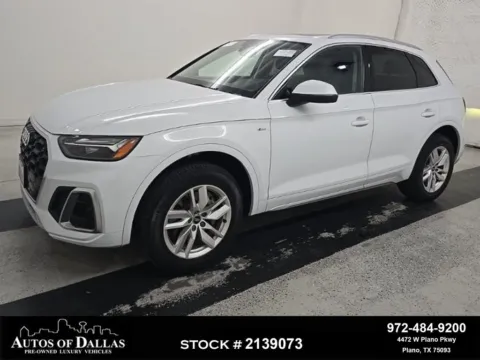 White 2023 Audi Q5 45 S line Premium for sale in Plano, TX