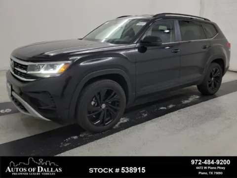 Black 2023 Volkswagen Atlas 3.6L V6 SE w/Technology for sale in Plano, TX