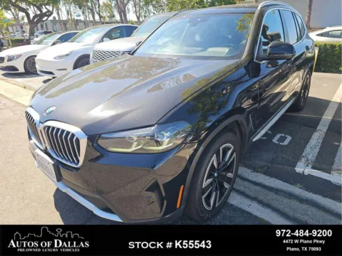 Black 2022 BMW X3 sDrive30i for sale in Plano, TX