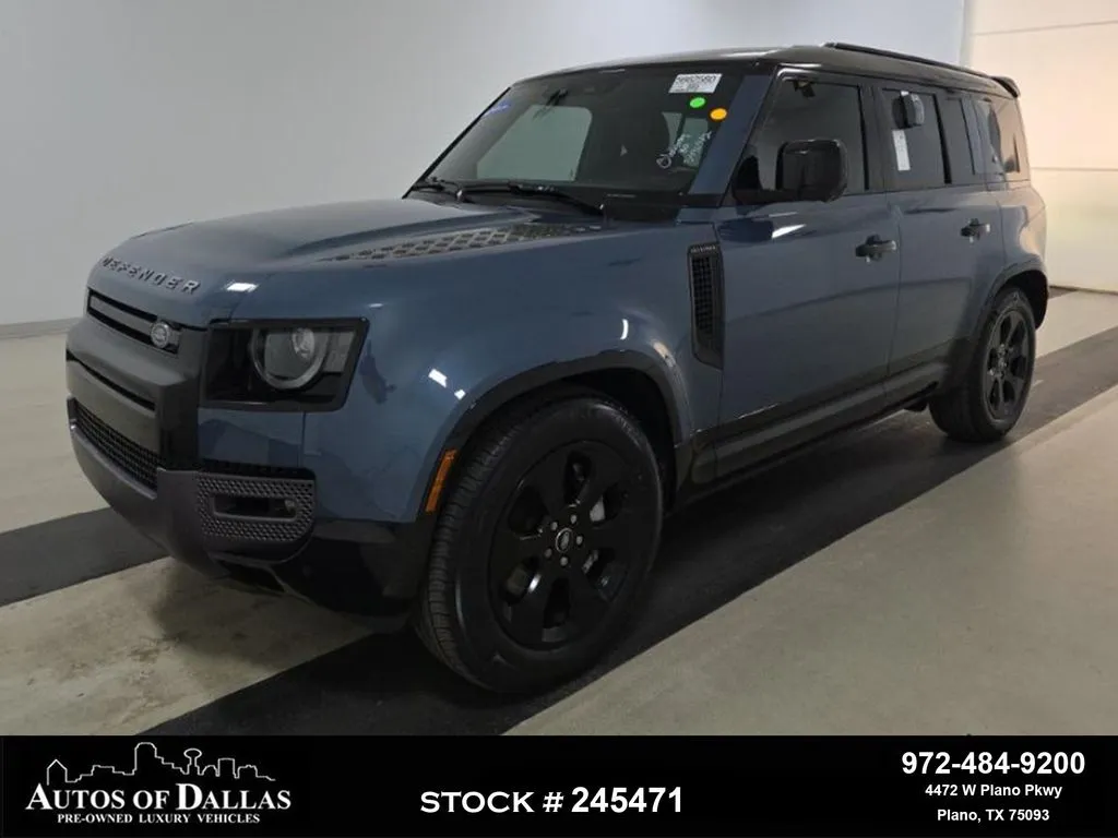 Blue 2024 Land Rover Defender 110 X-Dynamic SE for sale in Plano, TX