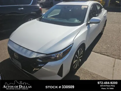 White 2025 Nissan Sentra SV for sale in Plano, TX
