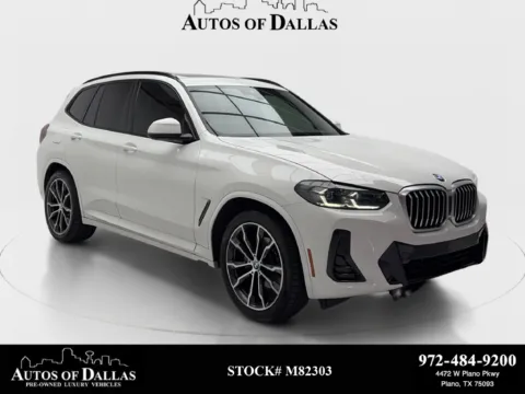 White 2022 BMW X3 sDrive30i for sale in Plano, TX