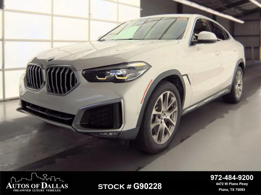 White 2021 BMW X6 xDrive40i for sale in Plano, TX