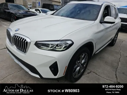 White 2024 BMW X3 sDrive30i for sale in Plano, TX