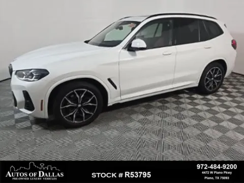 White 2023 BMW X3 sDrive30i for sale in Plano, TX