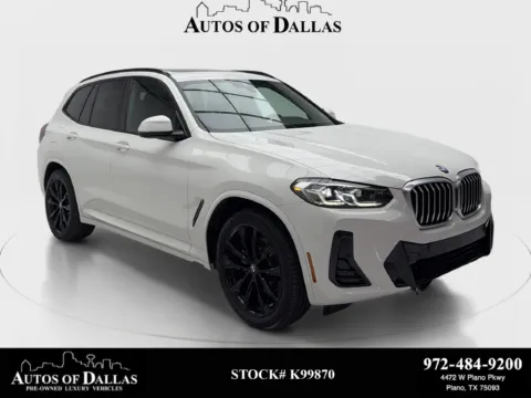 White 2022 BMW X3 sDrive30i for sale in Plano, TX