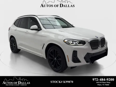 White 2022 BMW X3 sDrive30i for sale in Plano, TX