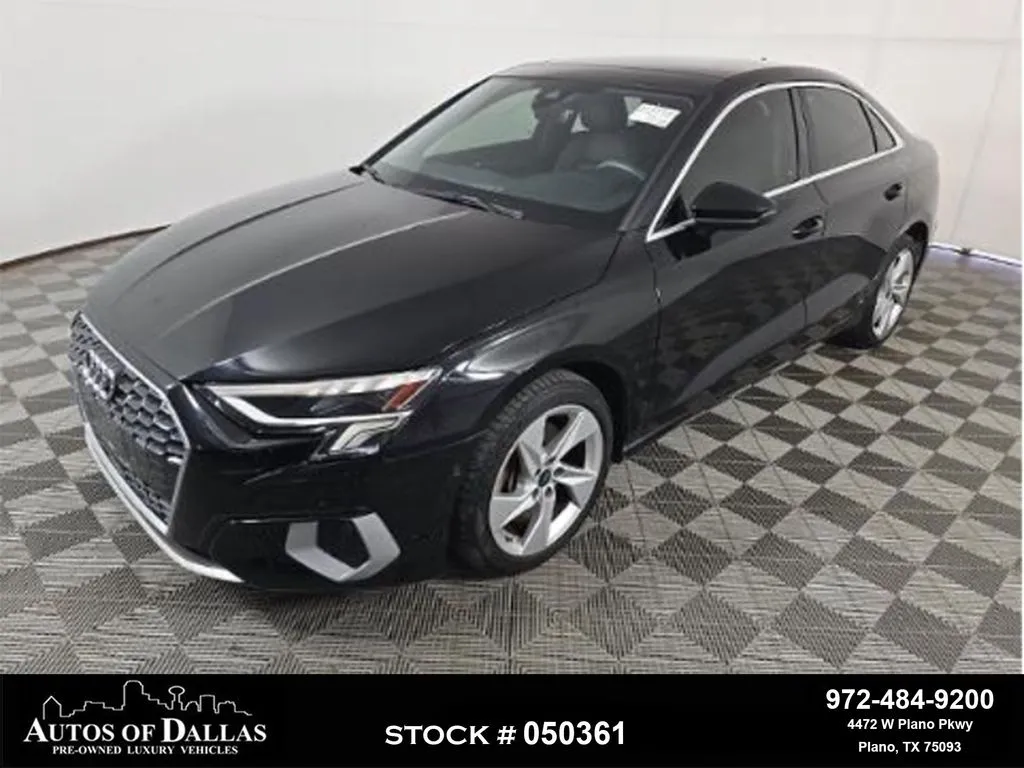 Black 2023 Audi A3 40 Premium for sale in Plano, TX