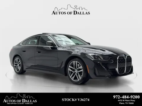 Black 2025 BMW 4 Series 430i Gran Coupe for sale in Plano, TX