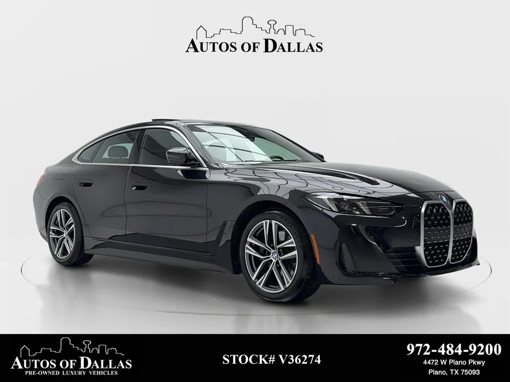 Black 2025 BMW 4 Series 430i Gran Coupe for sale in Plano, TX