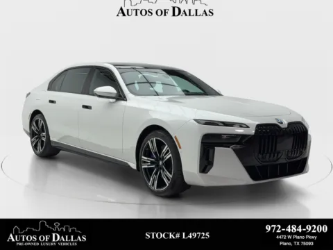 White 2023 BMW 7 Series 760i xDrive M SPORT,NAV,CAM,PANO,HEADS UP for sale in Plano, TX