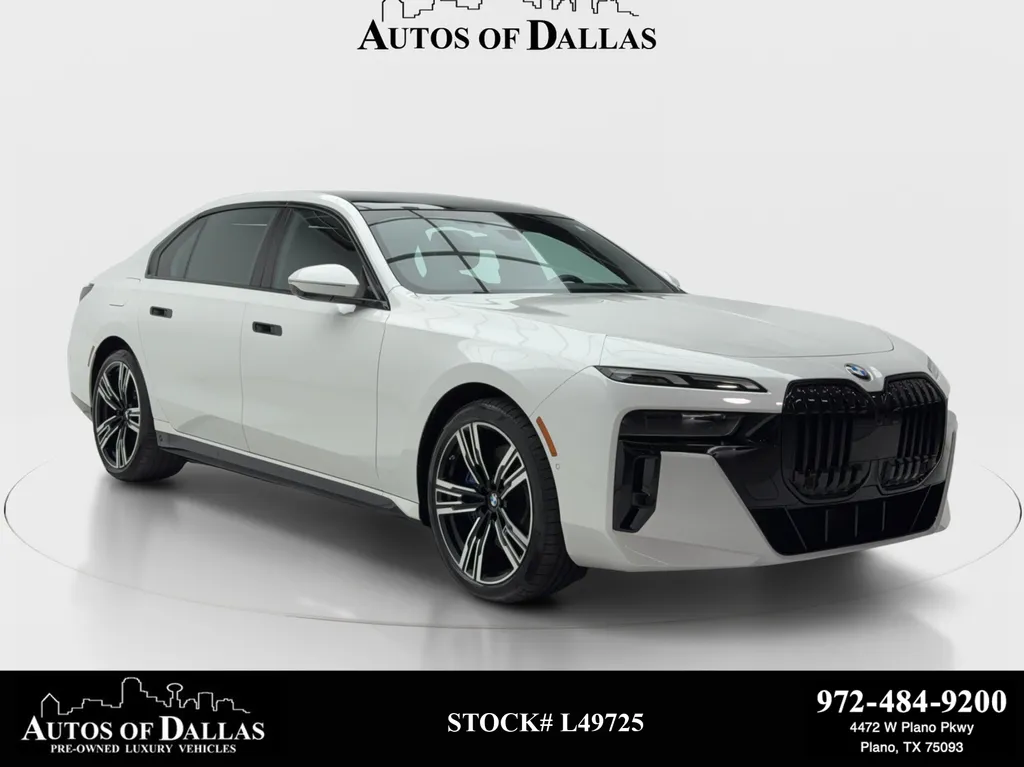 White 2023 BMW 7 Series 760i xDrive M SPORT,NAV,CAM,PANO,HEADS UP for sale in Plano, TX