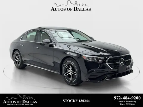 Black 2025 Mercedes-Benz E-Class E 350 AMG SPORT,NAV,CAM,PANO,BLIND SPOT,19" WLS for sale in Plano, TX