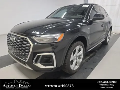Black 2023 Audi Q5 Sportback 45 S line Premium for sale in Plano, TX