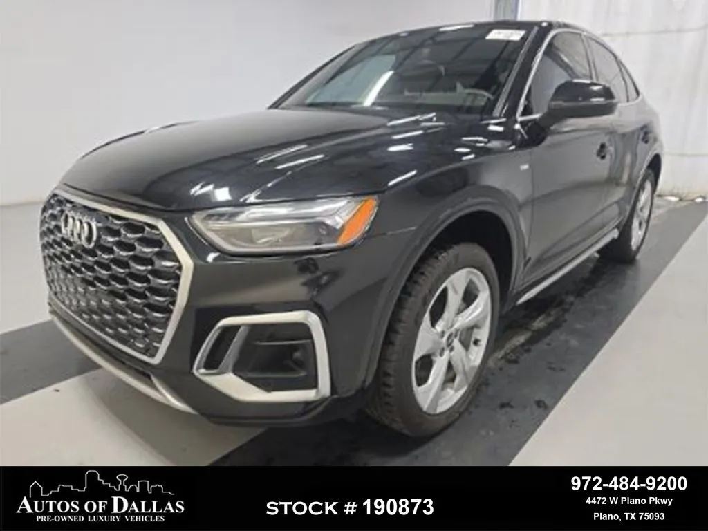Black 2023 Audi Q5 Sportback 45 S line Premium for sale in Plano, TX