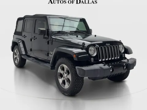 Black 2017 Jeep Wrangler Unlimited Sahara for sale in Plano, TX