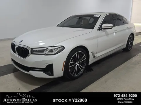 White 2023 BMW 5 Series 530i for sale in Plano, TX