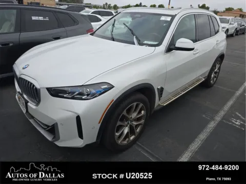 White 2024 BMW X5 sDrive40i for sale in Plano, TX