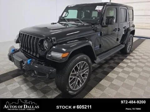 Black 2023 Jeep Wrangler Sahara 4xe for sale in Plano, TX