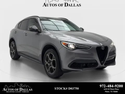 Gray 2021 Alfa Romeo Stelvio CAM,PANO,BLIND SPOT,20" WHLS for sale in Plano, TX
