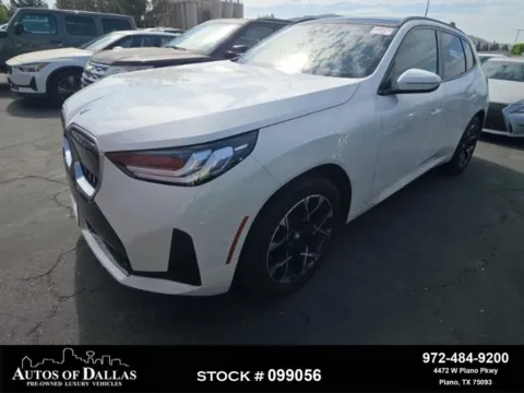 White 2025 BMW X3 30 xDrive for sale in Plano, TX
