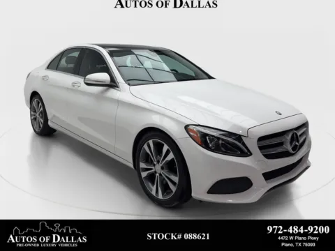 White 2015 Mercedes-Benz C-Class C 300 for sale in Plano, TX