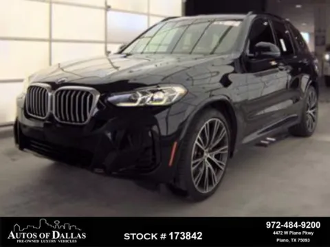 Black 2022 BMW X3 sDrive30i for sale in Plano, TX