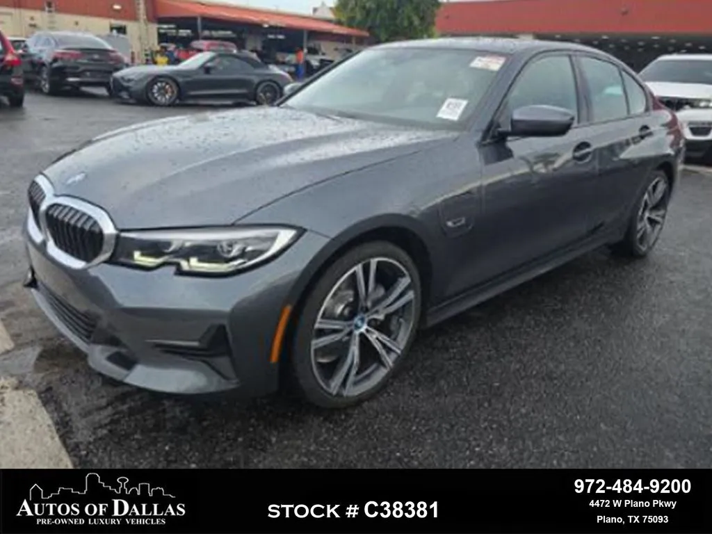 Gray 2022 BMW 3 Series 330e iPerformance for sale in Plano, TX