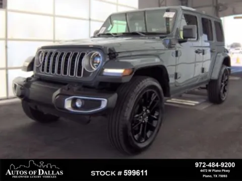Gray 2025 Jeep Wrangler Sahara 4xe for sale in Plano, TX