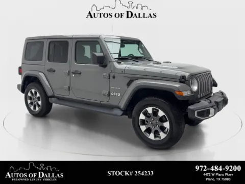 Gray 2022 Jeep Wrangler Unlimited Sahara for sale in Plano, TX