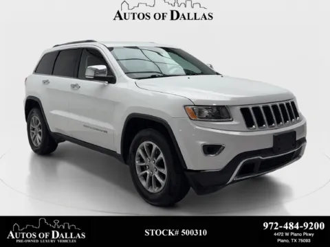 White 2016 Jeep Grand Cherokee Limited for sale in Plano, TX