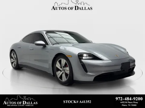 Silver 2021 Porsche Taycan 4S for sale in Plano, TX