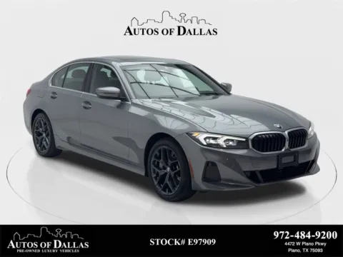 Gray 2025 BMW 3 Series 330i SPORT LINE,NAV,CAM,SUNROOF,BLIND SPOT for sale in Plano, TX