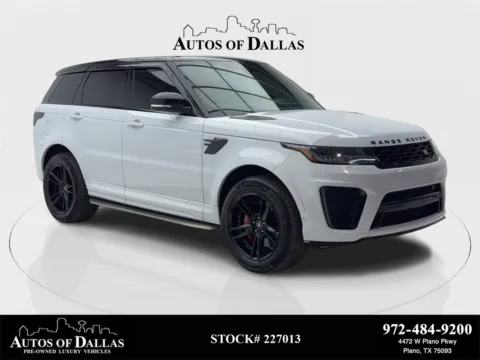 White 2022 Land Rover Range Rover Sport SVR NAV,CAM,PANO,CLMT STS,BLIND SPOT for sale in Plano, TX