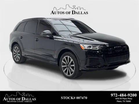 Black 2023 Audi Q7 45 Premium Plus NAV,CAM,PANO,HTD STS,BLIND SPOT,3R for sale in Plano, TX