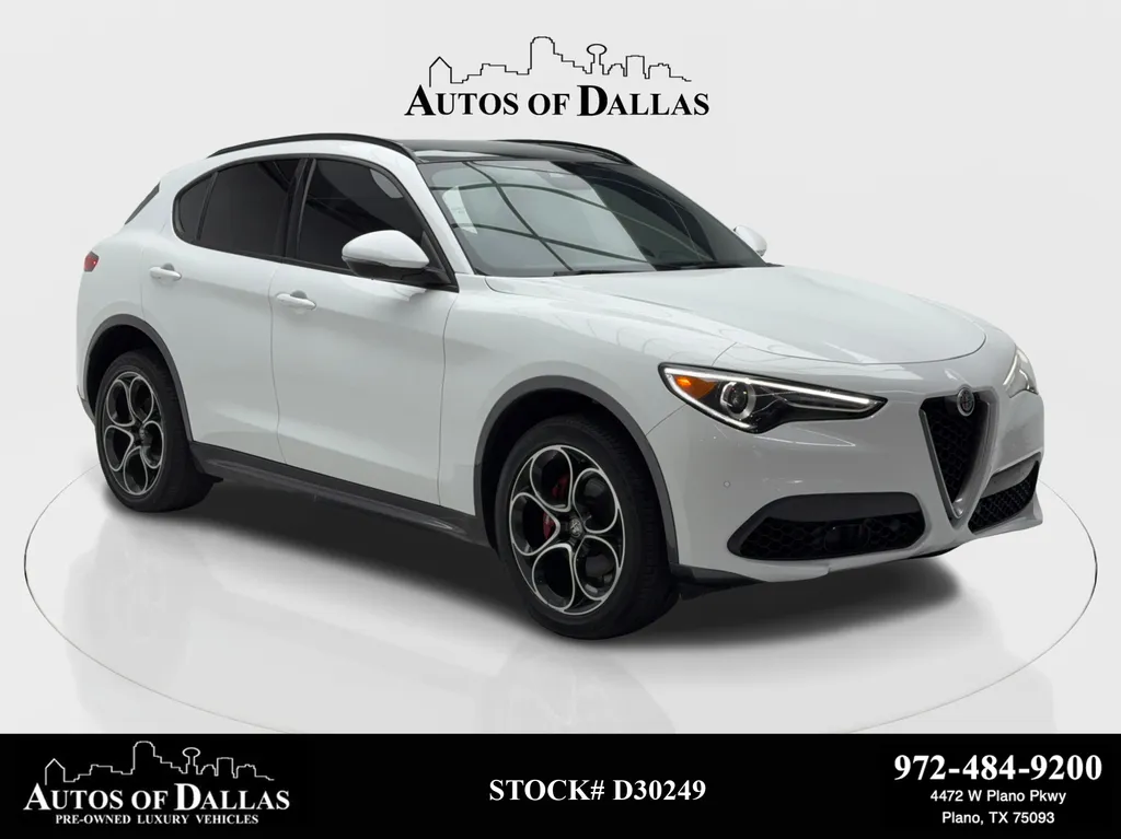2022 Alfa Romeo Stelvio Ti NAV,CAM,PANO,HTD STS,BLIND SPOT,20" WLS for sale in Plano, TX