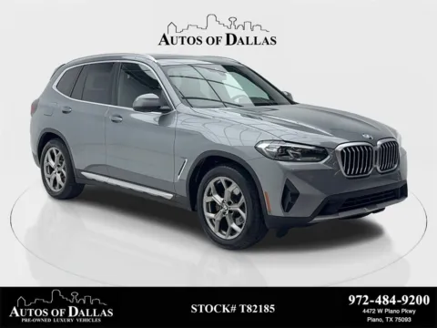 Gray 2024 BMW X3 sDrive30i X LINE,NAV,CAM,PANO,HTD STS,BLIND SPOT for sale in Plano, TX