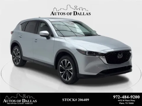 Silver 2023 Mazda CX-5 2.5 S Premium Package CAM,SUNROOF,HTD STS,BLIND SP for sale in Plano, TX