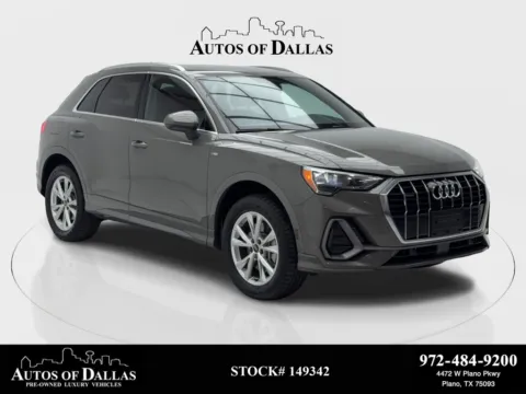 Blue 2022 Audi Q3 Premium S Line CAM,PANO,HTD STS,BLIND SPOT for sale in Plano, TX