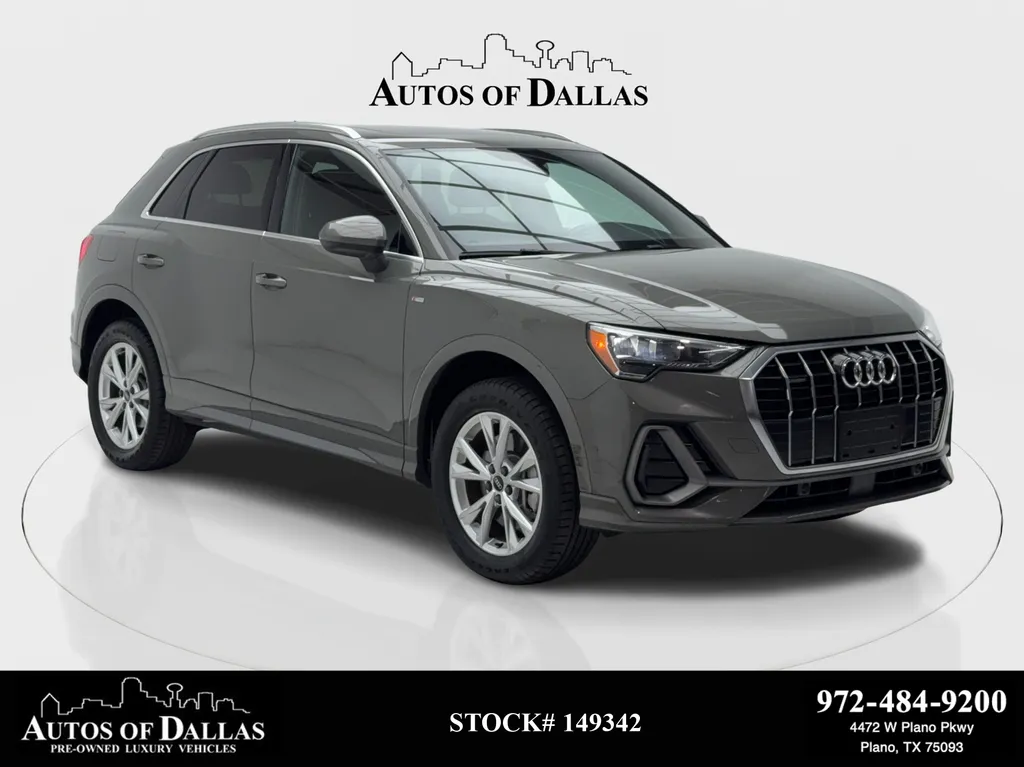 Blue 2022 Audi Q3 Premium S Line CAM,PANO,HTD STS,BLIND SPOT for sale in Plano, TX