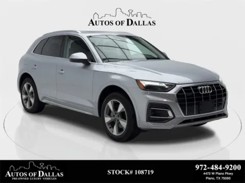 Silver 2022 Audi Q5 40 Premium CAM,PANO,HTD STS,BLIND SPOT for sale in Plano, TX