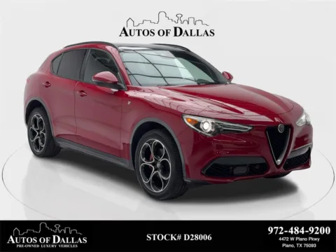 Red 2022 Alfa Romeo Stelvio Ti CAM,PANO,HTD STS,BLIND SPOT,20" WHLS for sale in Plano, TX
