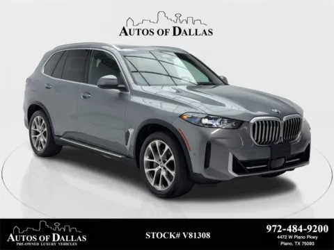 Gray 2024 BMW X5 sDrive40i X LINE,NAV,CAM,PANO,HTD STS,HEADS UP for sale in Plano, TX