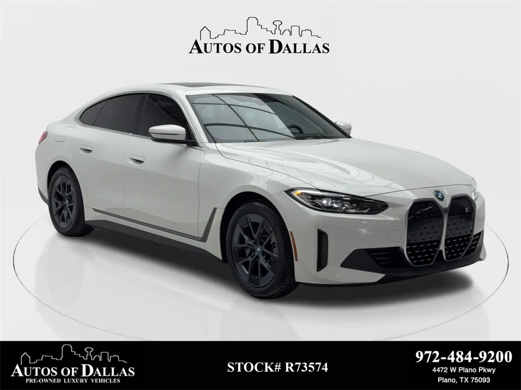 White 2024 BMW i4 eDrive35 NAV,CAM,SUNROOF,HTD STS,BLIND SPOT for sale in Plano, TX