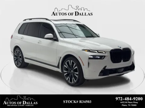 White 2023 BMW X7 xDrive40i NAV,CAM,PANO,CLMT STS,HEADS UP,22" WLS,3 for sale in Plano, TX